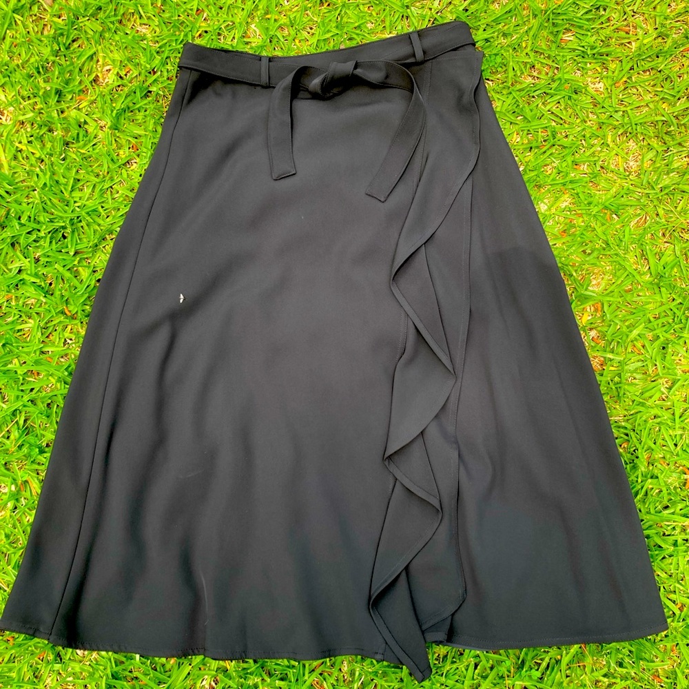 NWOT Lovely as always Calvin Klein false wrap skirt side zip L 31” W 30 1/2”